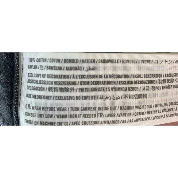 Abercrombie  Fitch Women Denim Skirt Size 32 Gray Cut Off Charcoal Wash Mid Rise - Picture 7 of 7